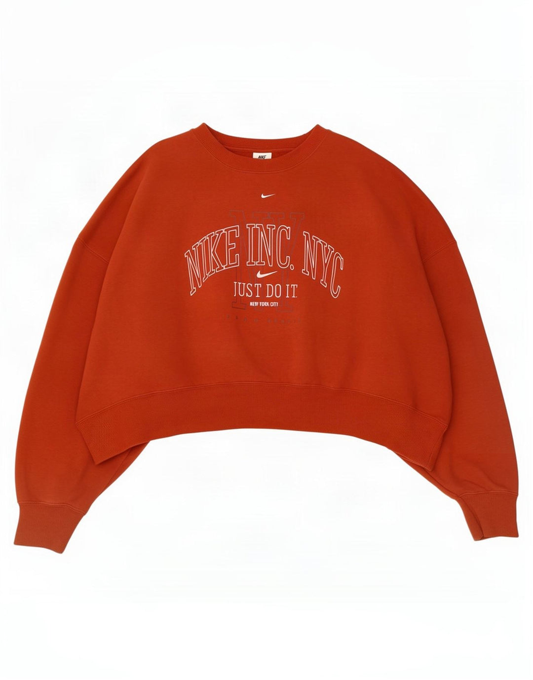 Nike Ženska skraćena majica s kratkim grafičkim motivima, UK 16 Large Red