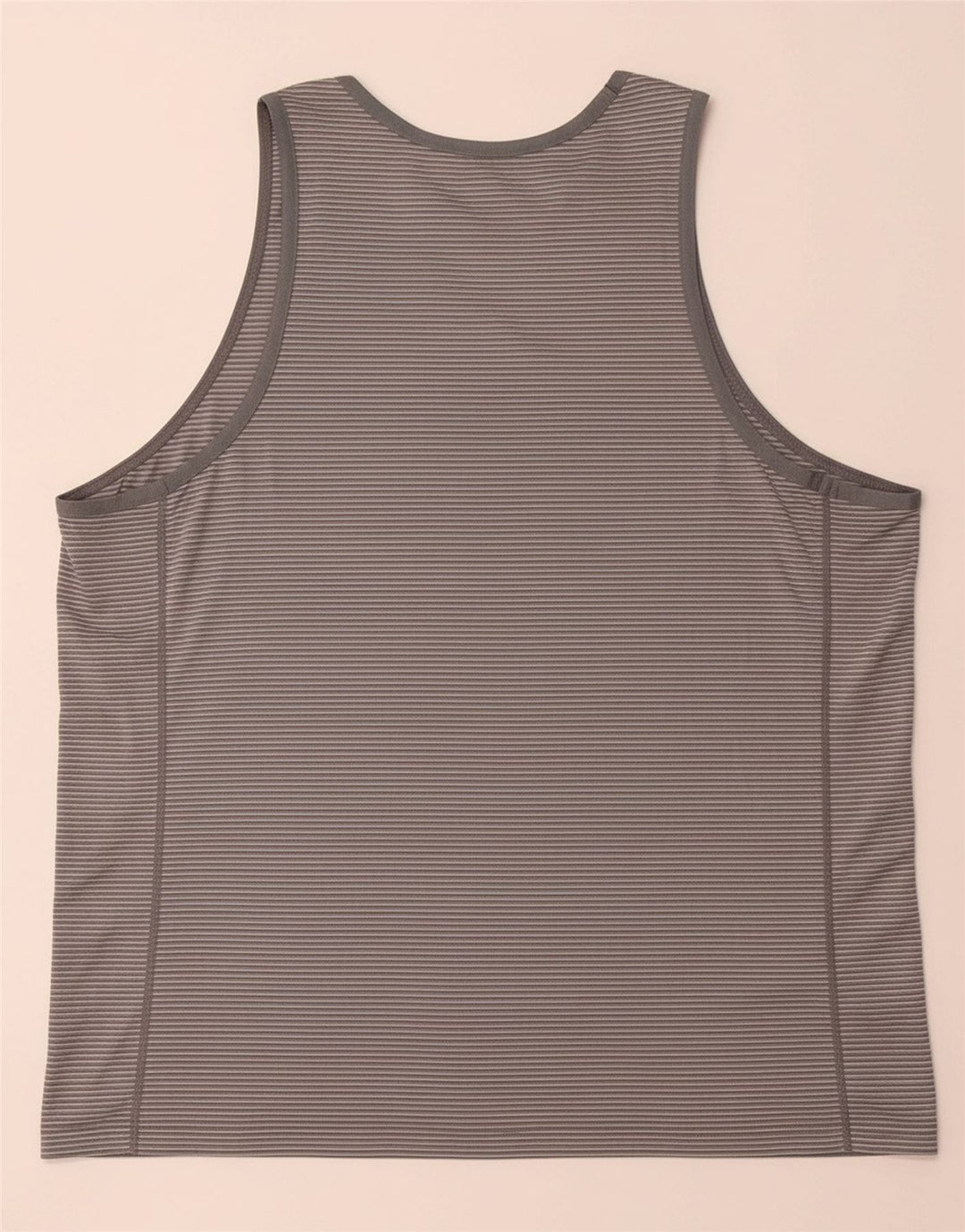 NIKE Mens Vest Top XL Grey Striped Polyester