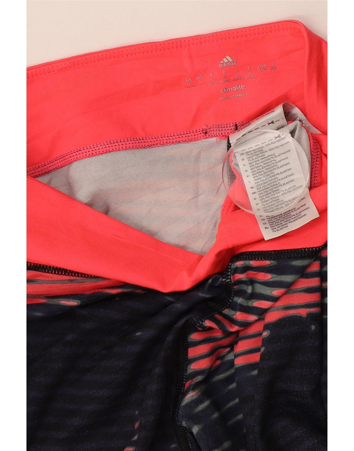 ADIDAS ženske tajice Climalite UK 16/18 velike tamnoplave cvjetne