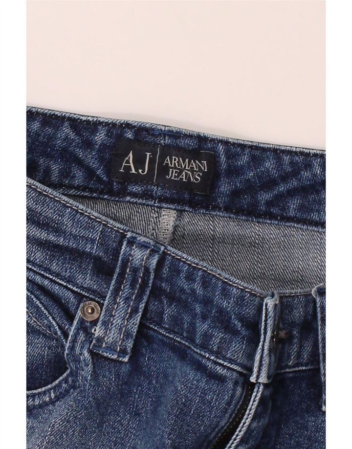 ARMANI Womens Straight Jeans W31 L27 Blue Cotton Vintage Armani and Second-Hand Armani from Messina Hembry 