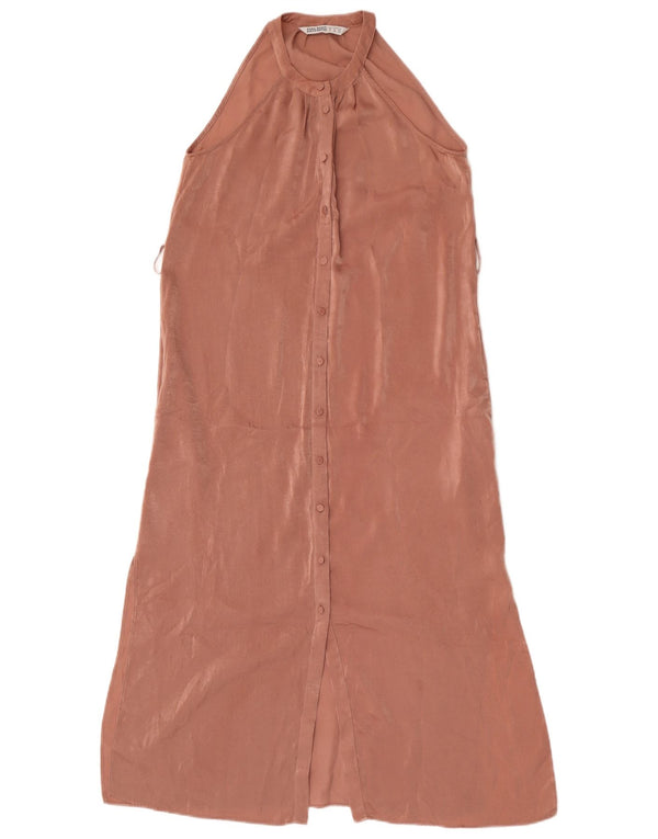 Zara ženska košulja bez rukava UK 6 XS ružičasti poliester