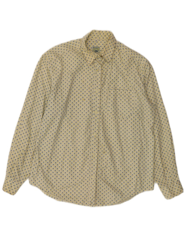 UNIFORMA Ženska široka košulja s apstraktnim uzorkom UK 14 srednje žuti pamuk