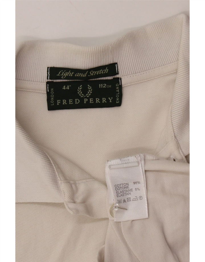 FRED PERRY Muška polo majica Srednje bijeli pamuk