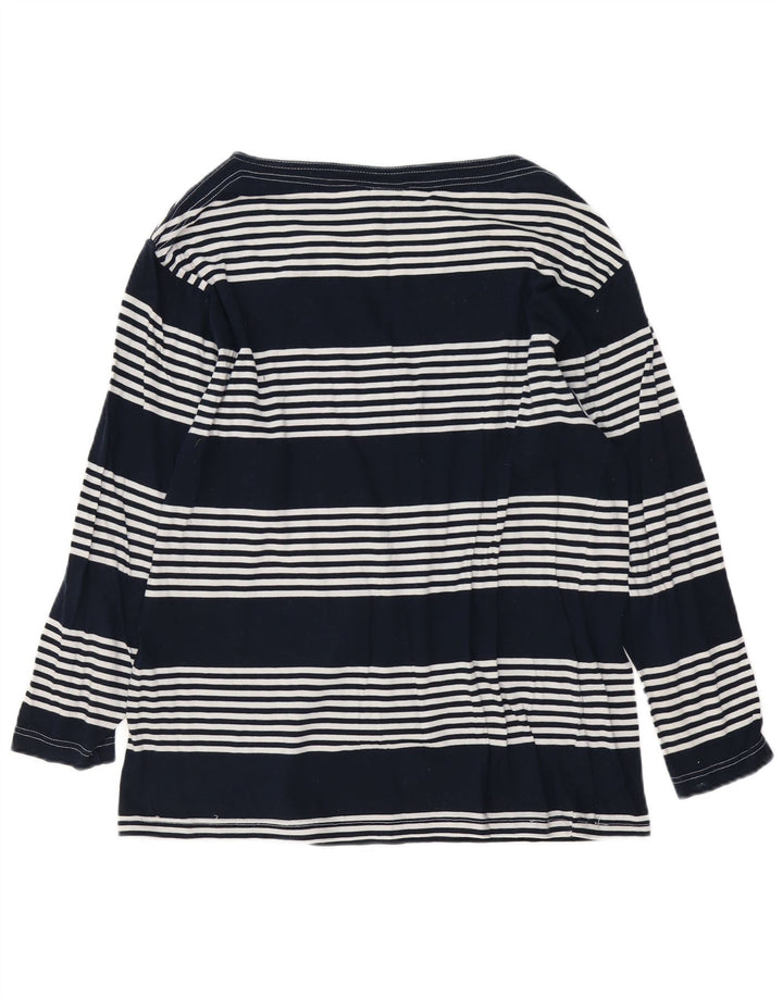 Ženska majica dugih rukava Trussardi Jeans Graphic UK 14 Srednje tamnoplava