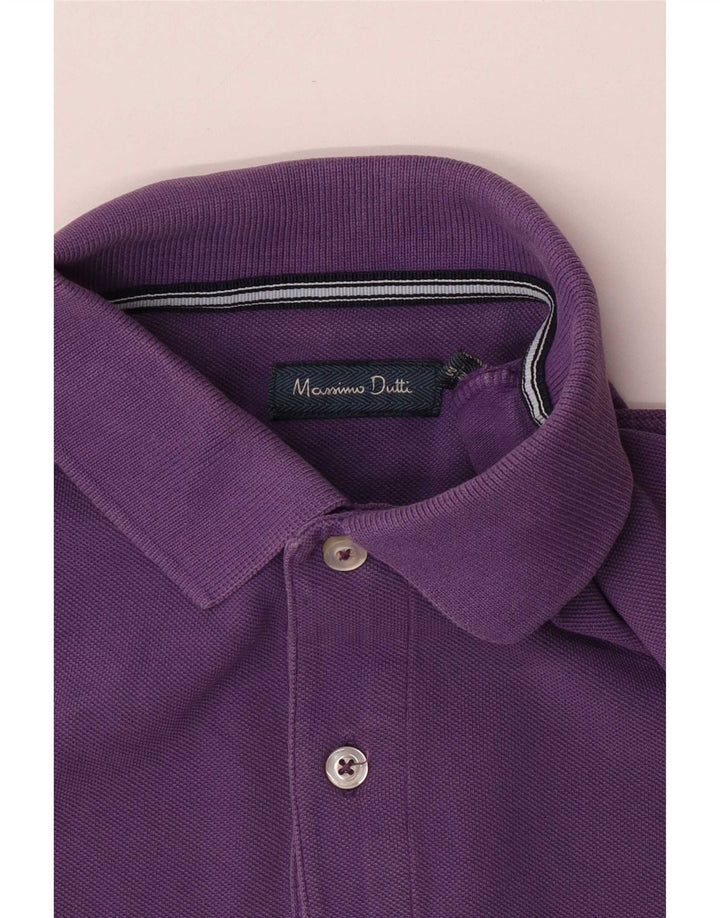 Massimo Dutti muška polo majica srednje ljubičasta