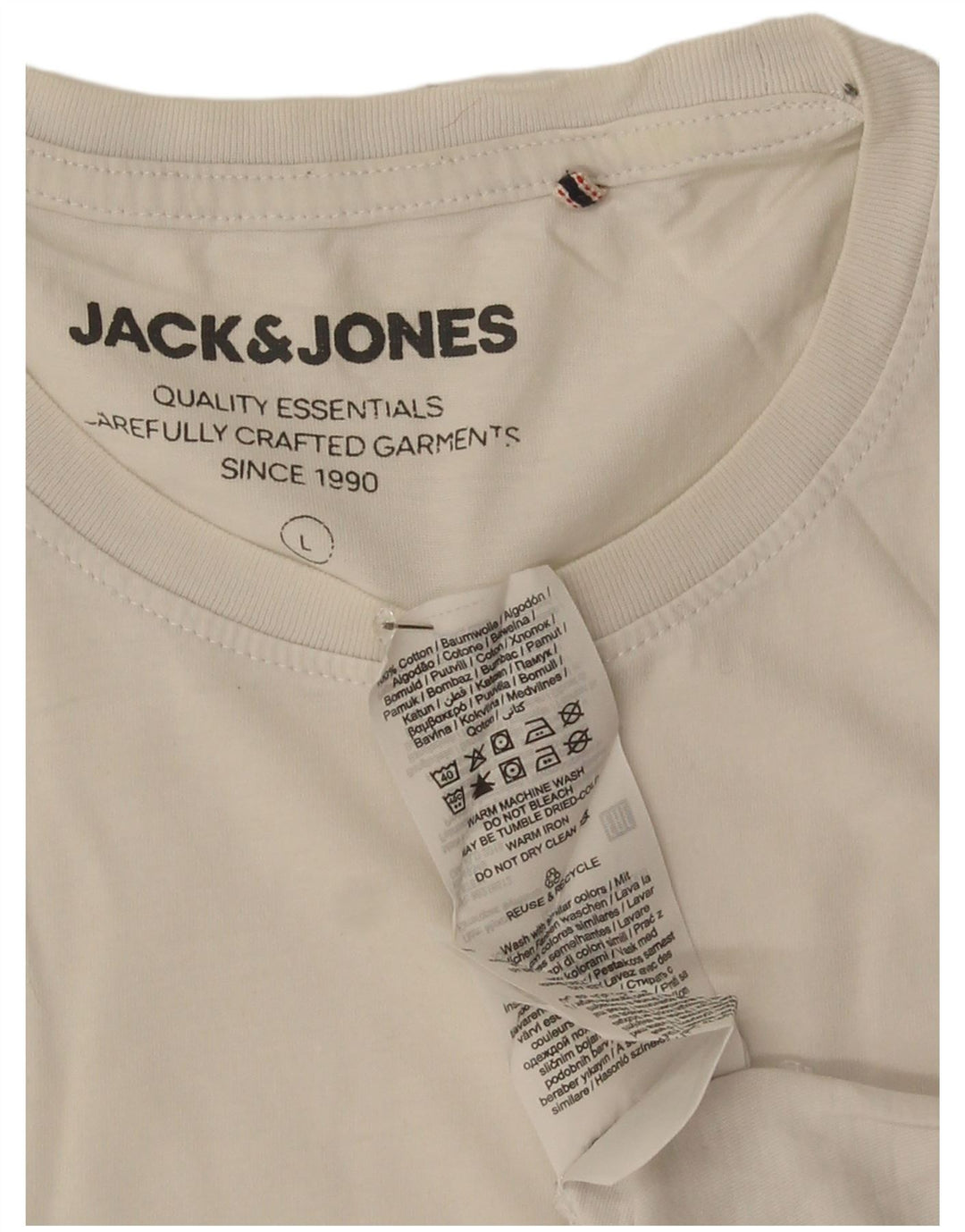 Jack & Jones muška majica kratkih rukava s grafičkim motivima, veliki bijeli pamuk