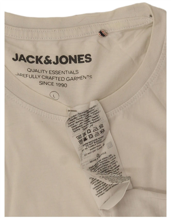 Jack & Jones muška majica kratkih rukava s grafičkim motivima, veliki bijeli pamuk