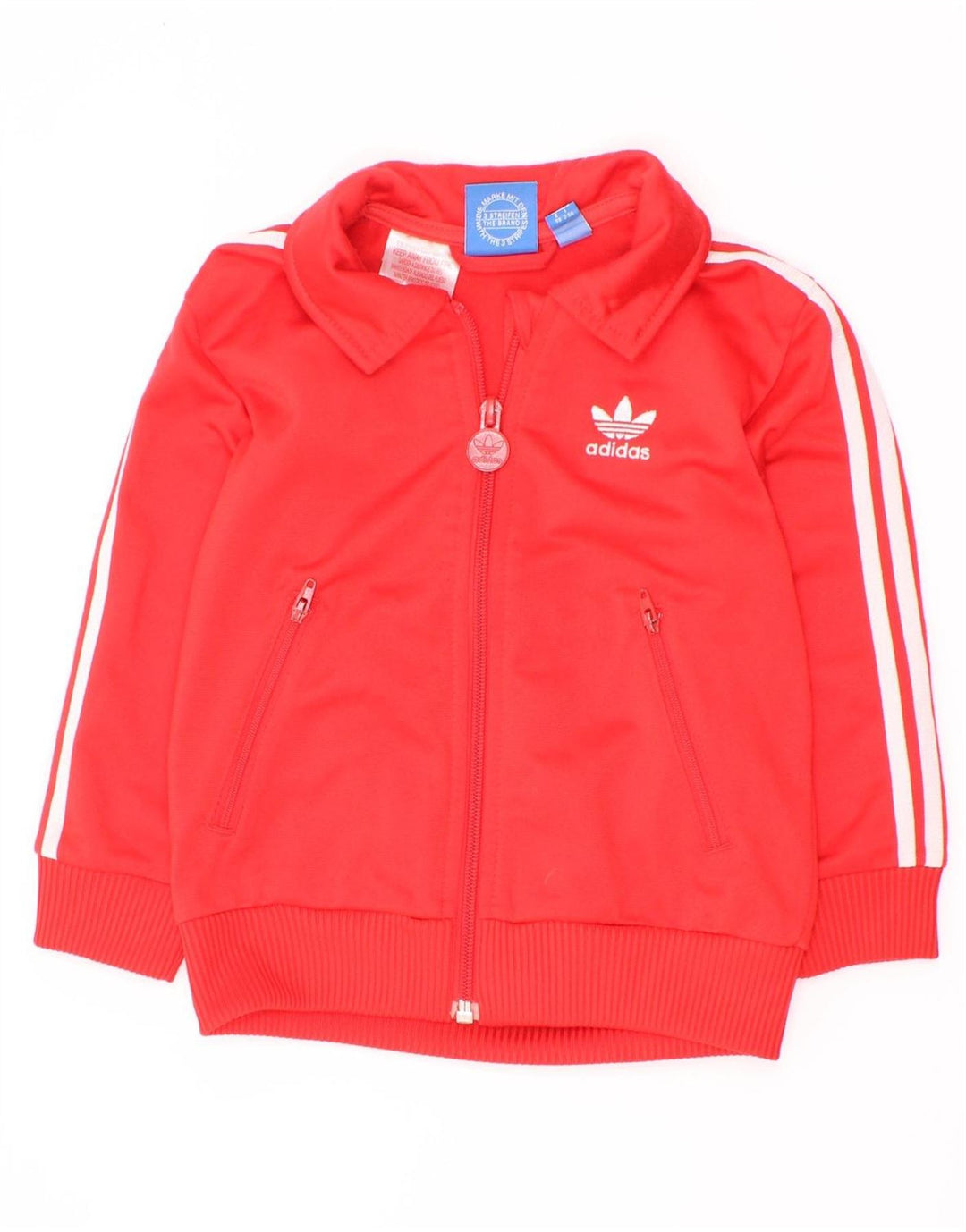 Gornja jakna od trenirke Adidas za dječake, 2-3 godine, crveni poliester