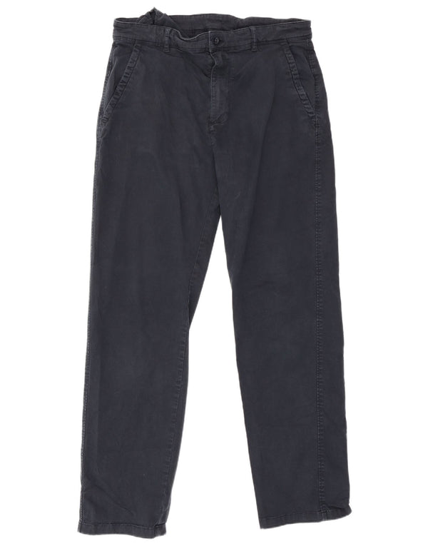 Zara muške ravne chino hlače EU 42 Large W32 L30 tamnoplavi pamuk