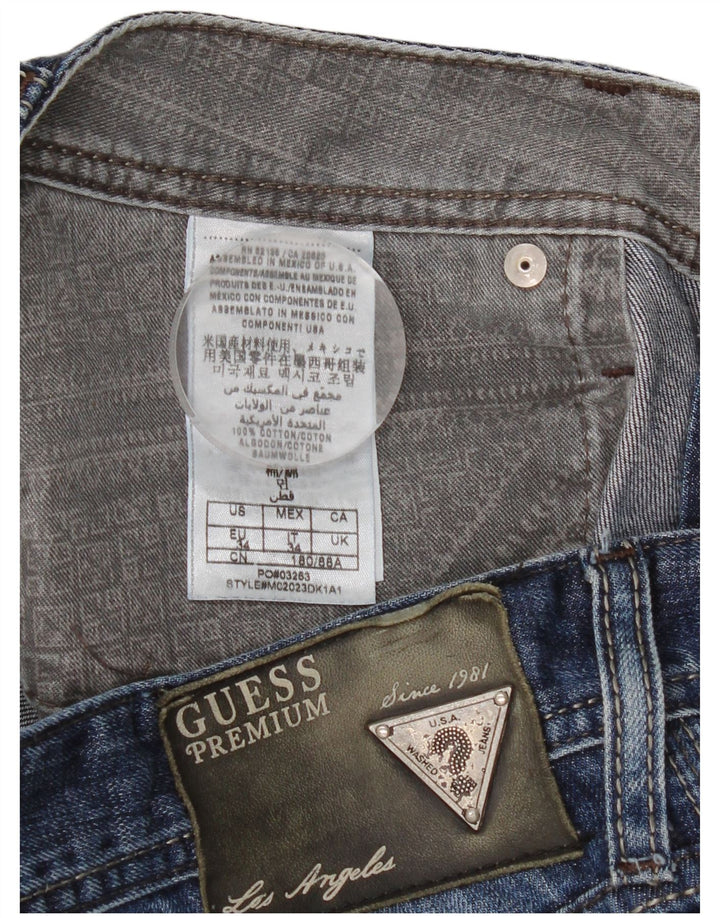 Guess muške ravne traperice W34 L34 plavi pamuk