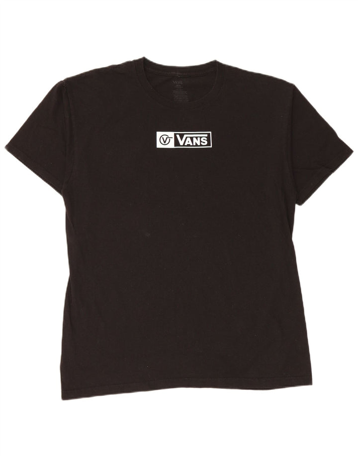 Vans muška velika crna majica s grafičkim motivima