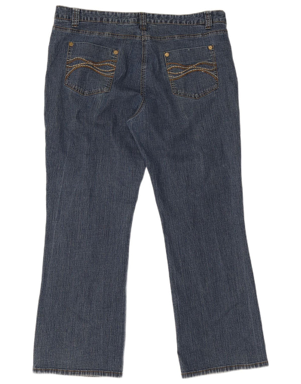 John Rocha ženske traperice Bootcut UK 18XL W38 L30 plavi pamuk