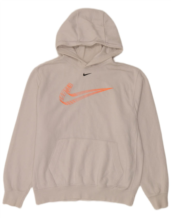 Nike muška majica s kapuljačom s kapuljačom, srednji bijeli pamuk