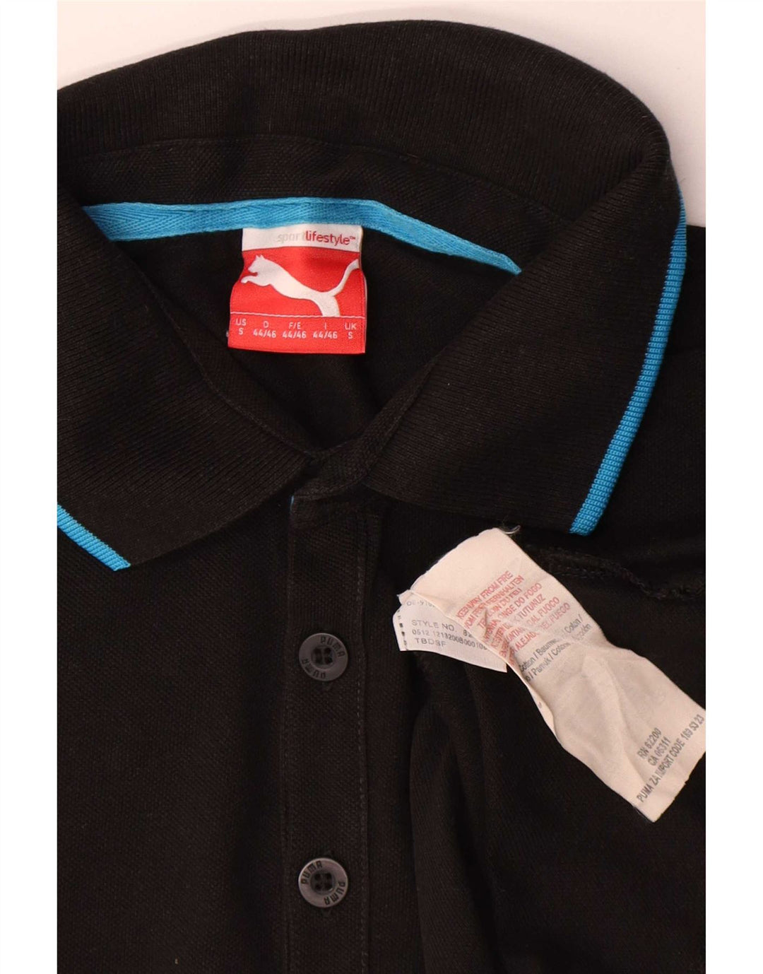 Puma muška polo majica mala crna pamučna