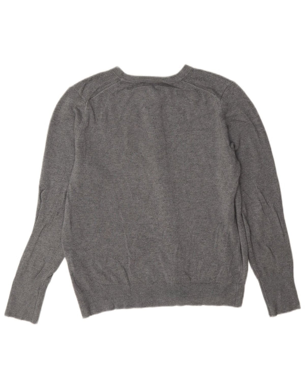 Zara ženski kardigan pulover UK 14 Large Grey Classic od viskoze
