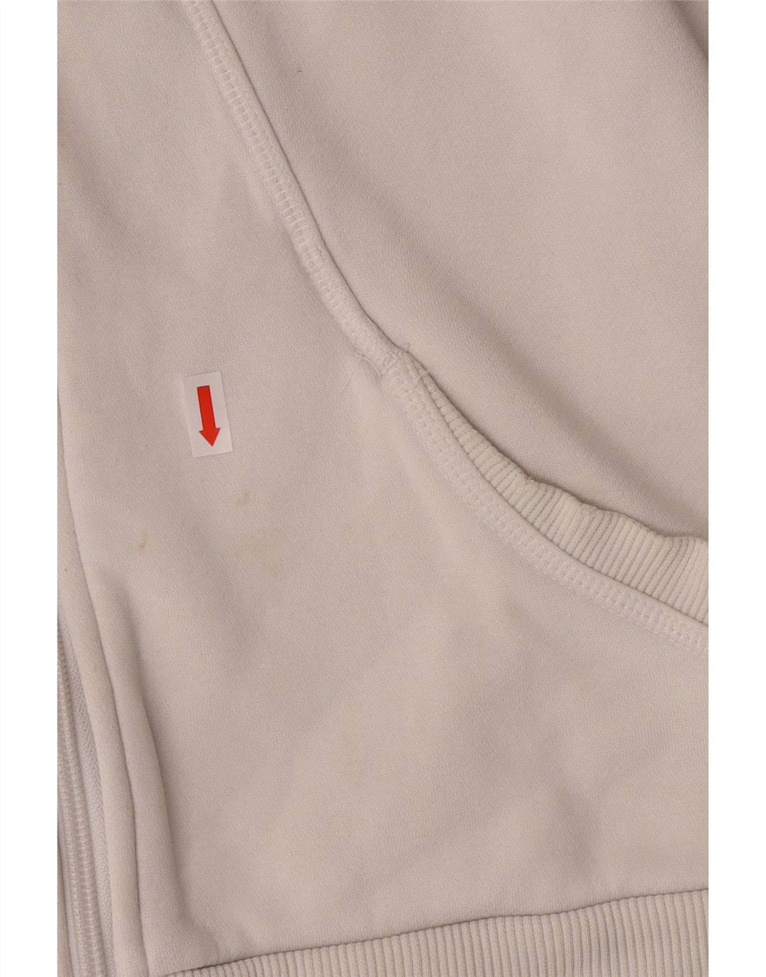 PUMA Ženska majica s kapuljačom s patentnim zatvaračem UK 10 Mala bijela