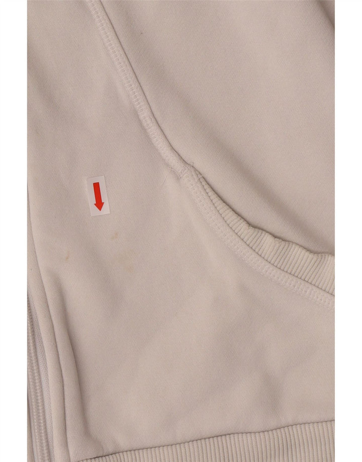 PUMA Ženska majica s kapuljačom s patentnim zatvaračem UK 10 Mala bijela