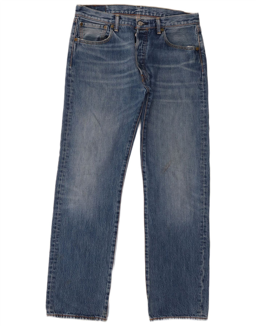 Levi's muške 501 ravne traperice W34 L32 plavi pamuk