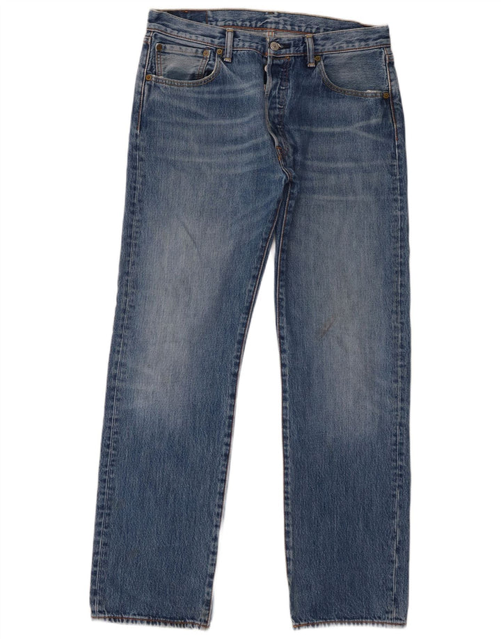 Levi's muške 501 ravne traperice W34 L32 plavi pamuk