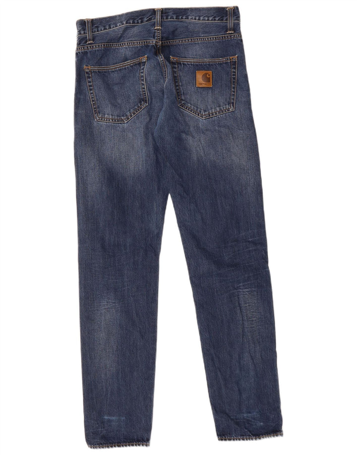 Carhartt Mens Klondike Straight Jeans W30 L32 Plavi pamuk