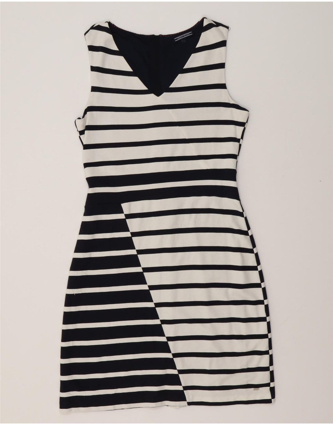 TOMMY HILFIGER Ženska plašt haljina bez rukava UK 14 Velike bijele pruge