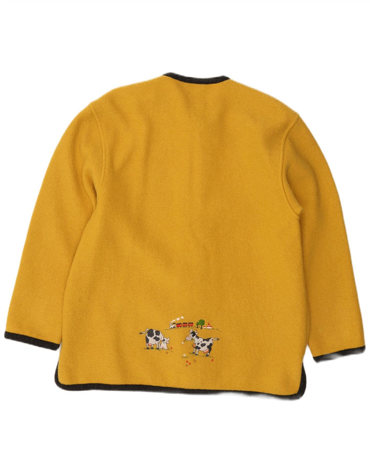 GEIGER Ženski kardigan pulover EU 42 Velika žuta nova vuna