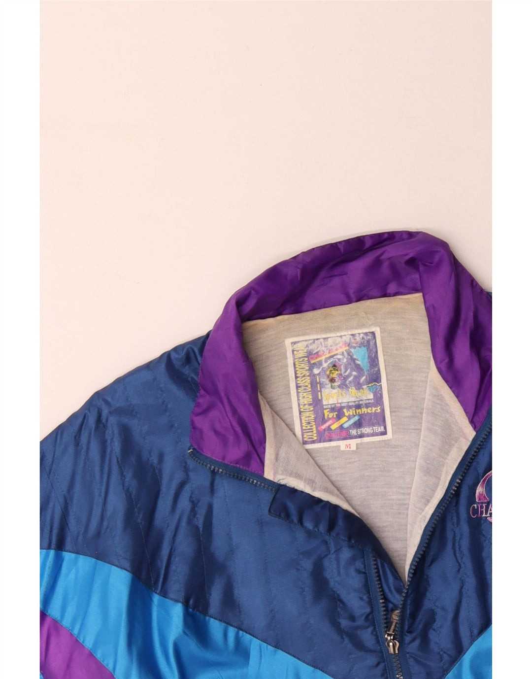 VINTAGE muška široka trenirka, gornja jakna srednje tamnoplave boje