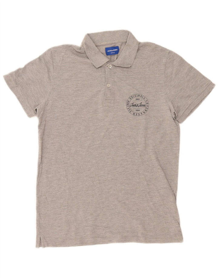 Jack & Jones muška polo majica standardnog kroja, srednje sivi pamuk