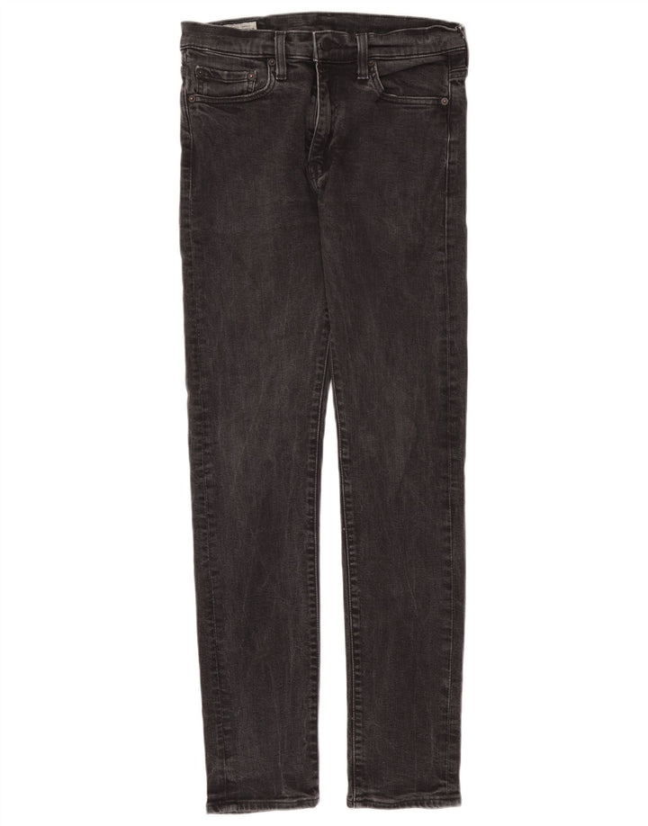 LEVI'S Muške uske traperice W32 L34 Sivi pamuk