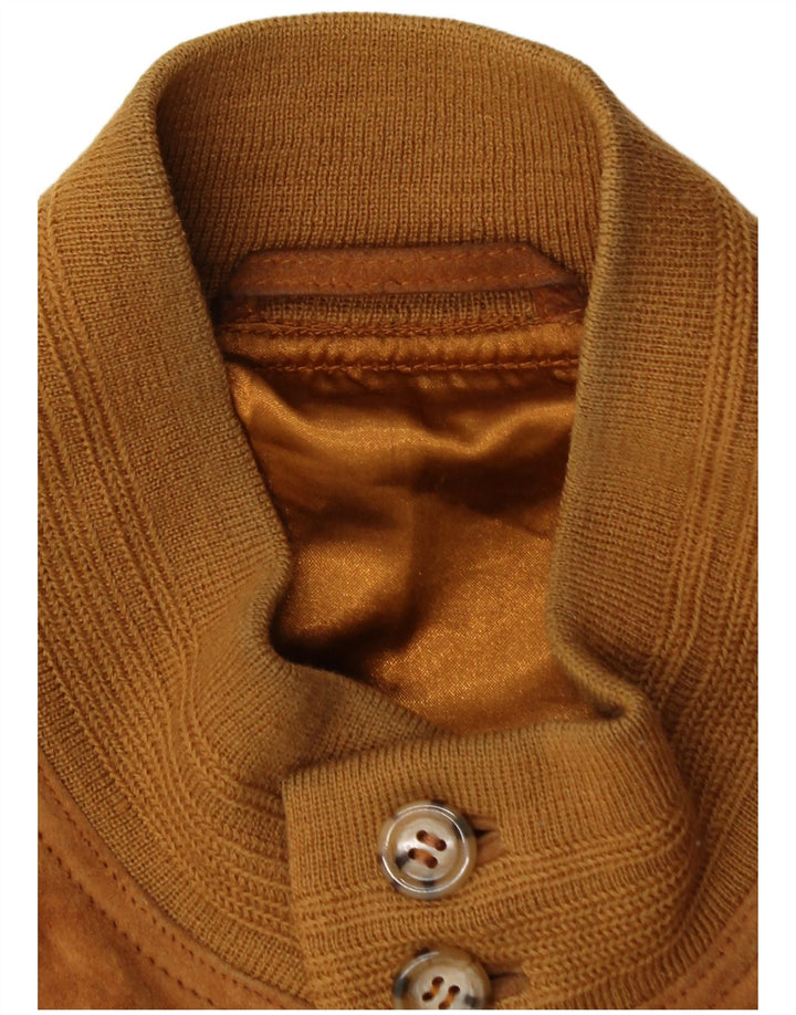 Vintage muška bomber jakna od brušene kože UK 40 velika smeđa