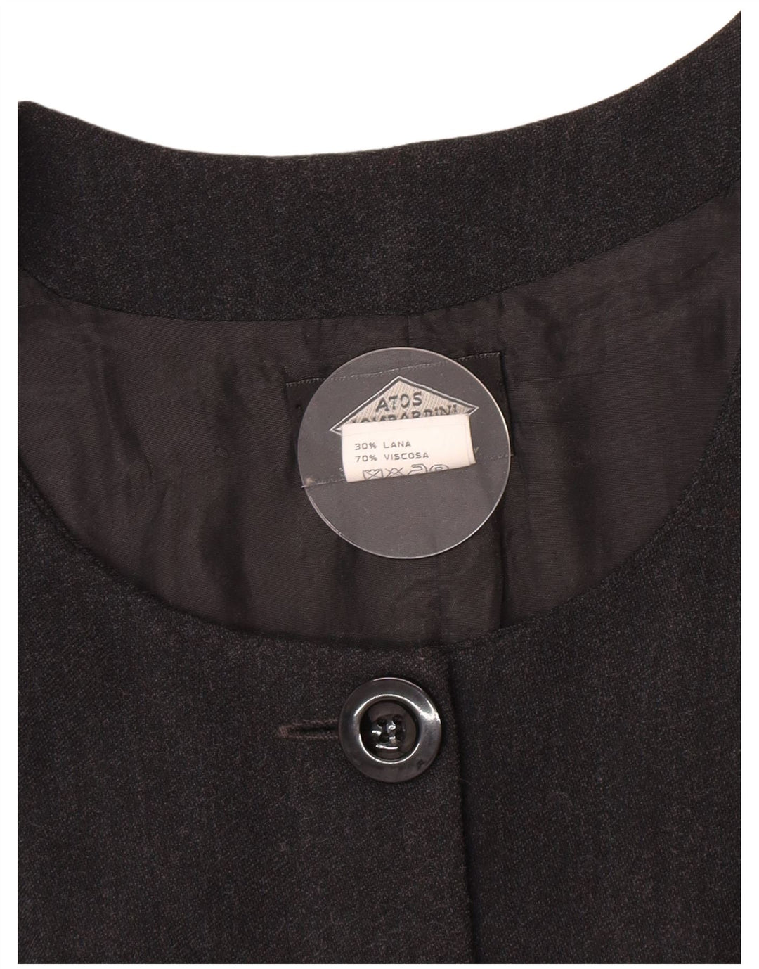 Atos Lombardini Ženska jakna bez rukava s 5 gumba IT 46 Velika siva