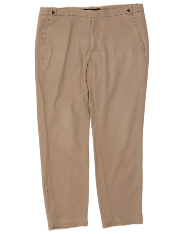 Zara ženske ravne chino hlače EU 42 Large W32 L27 Bež pamuk