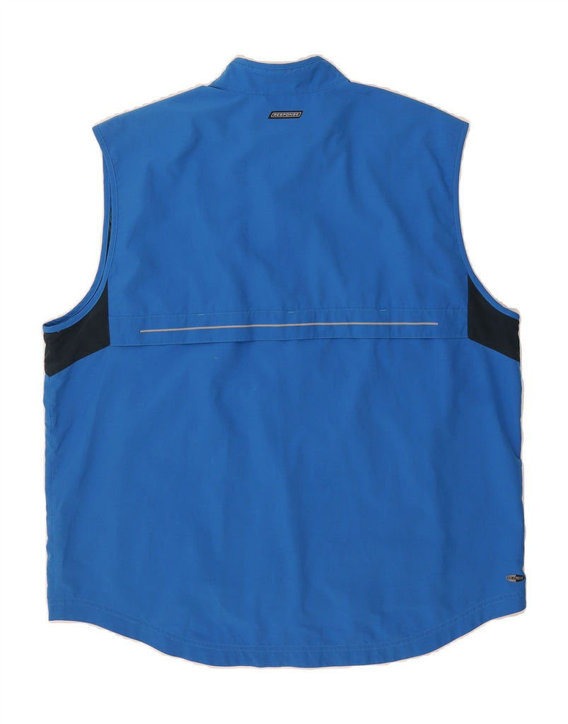 ADIDAS Mens Gilet UK 42 XL Blue Polyester Vintage Adidas and Second-Hand Adidas from Messina Hembry 