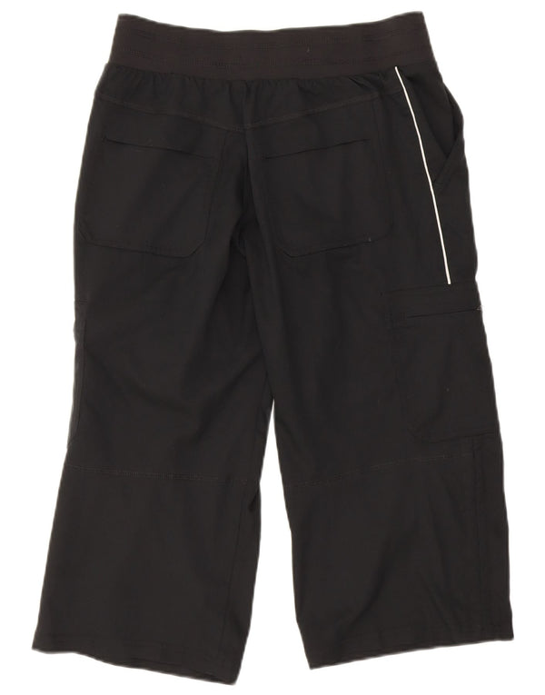 Nike ženske kapri kargo hlače UK 8 male W28 L20 crni poliester