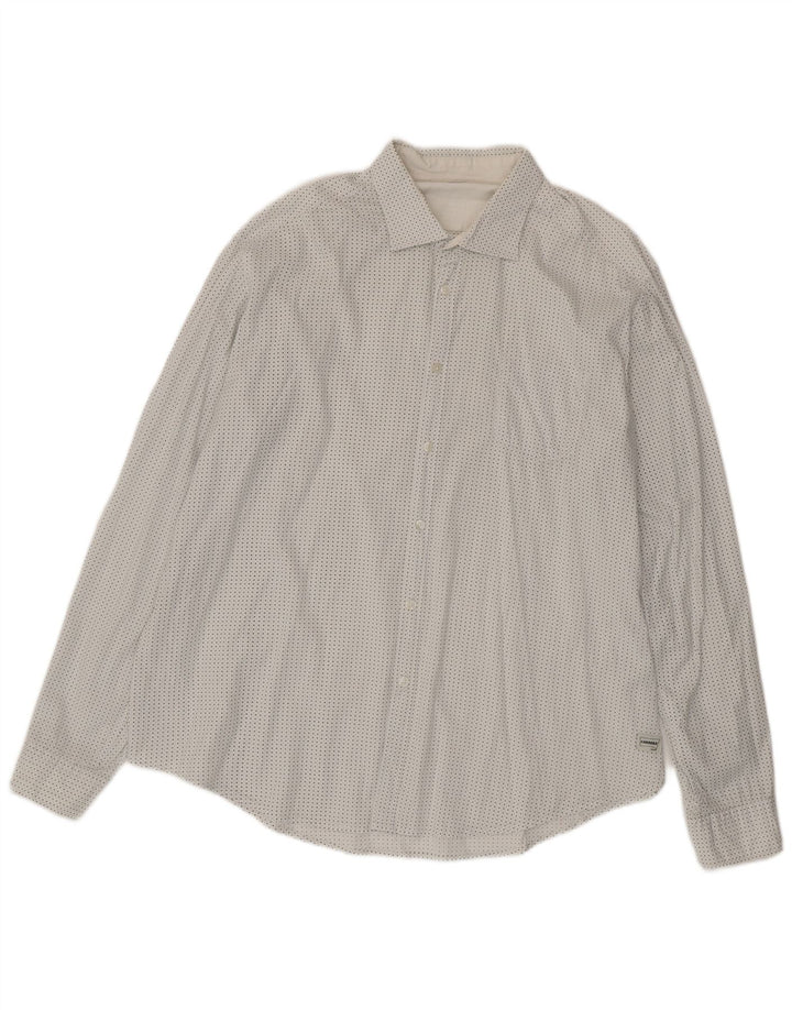 CARRERA Muška košulja 2XL bijela na točkice