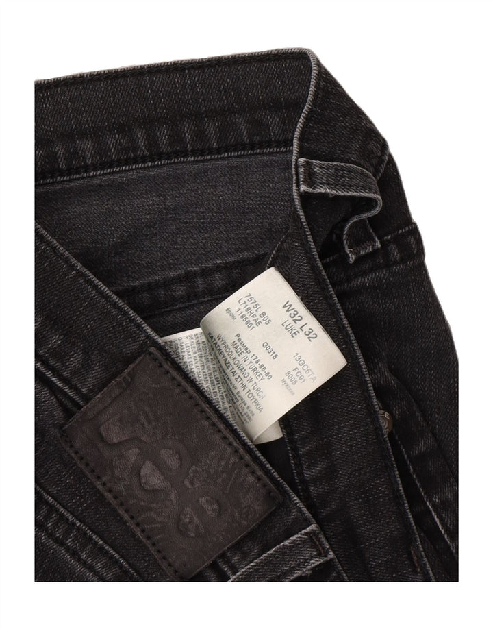 LEE Mens Luke Slim Jeans W32 L32 Black Cotton Vintage Lee and Second-Hand Lee from Messina Hembry 