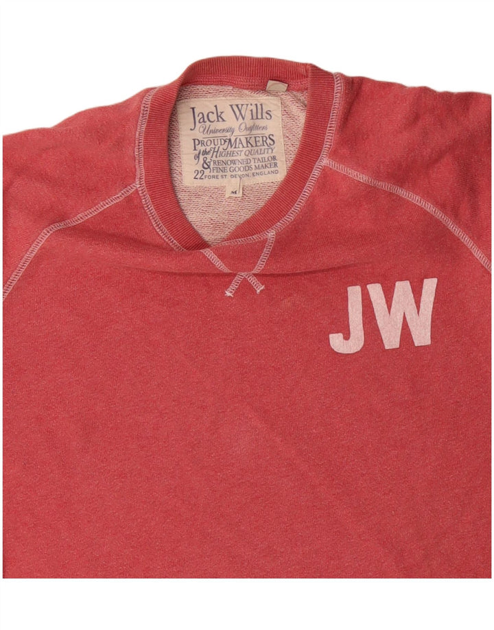 JACK WILLS Muška trenirka s grafičkim motivima Srednje crveni pamuk