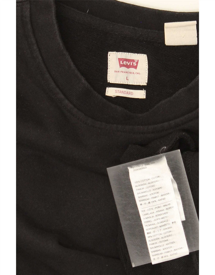 Levi's muški pulover standardnog kroja Veliki crni pamuk