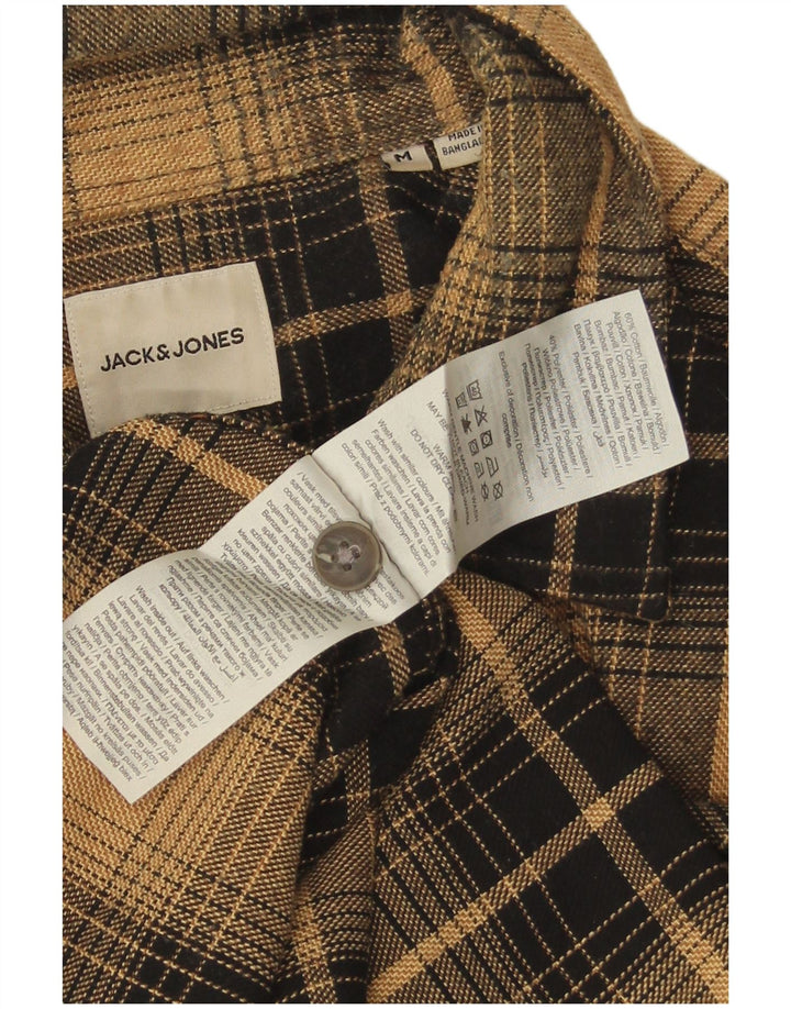 Jack & Jones muška flanelska košulja srednje smeđeg kariranog pamuka
