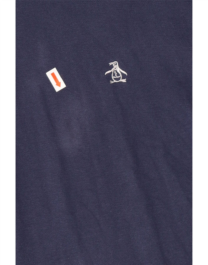 PENGUIN Muška majica s kapuljačom, veliki tamnoplavi pamuk