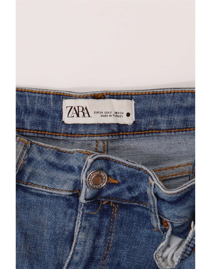 Zara ženske lepršave traperice EU 34 2XS W24 L30 Plave