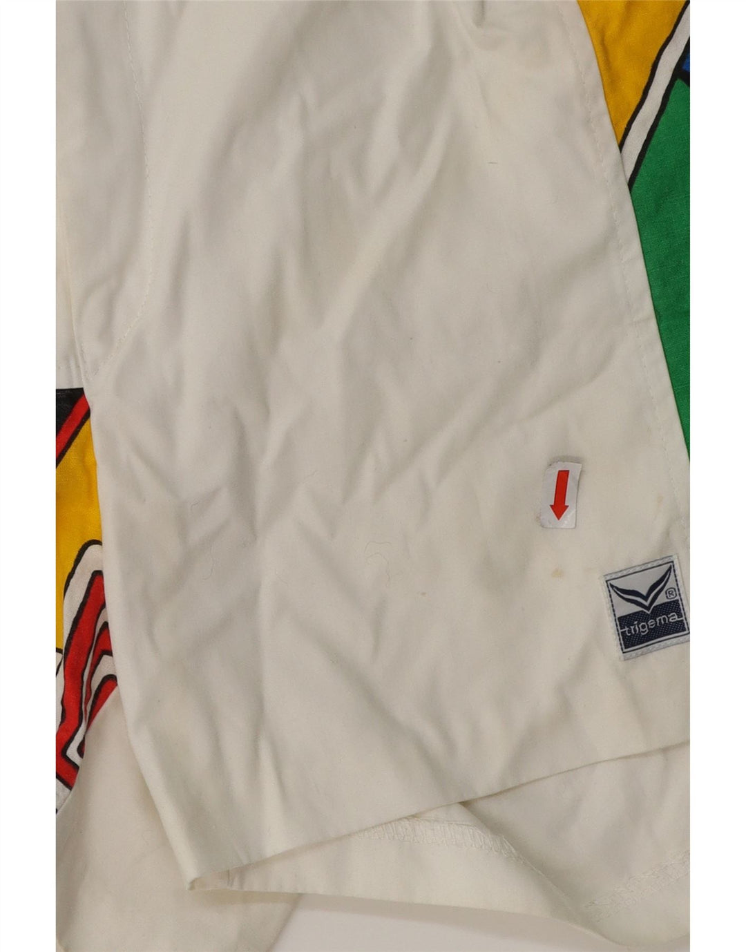 TRIGEMA Muške Chino kratke hlače IT 52 XL W36 Bijeli geometrijski pamuk