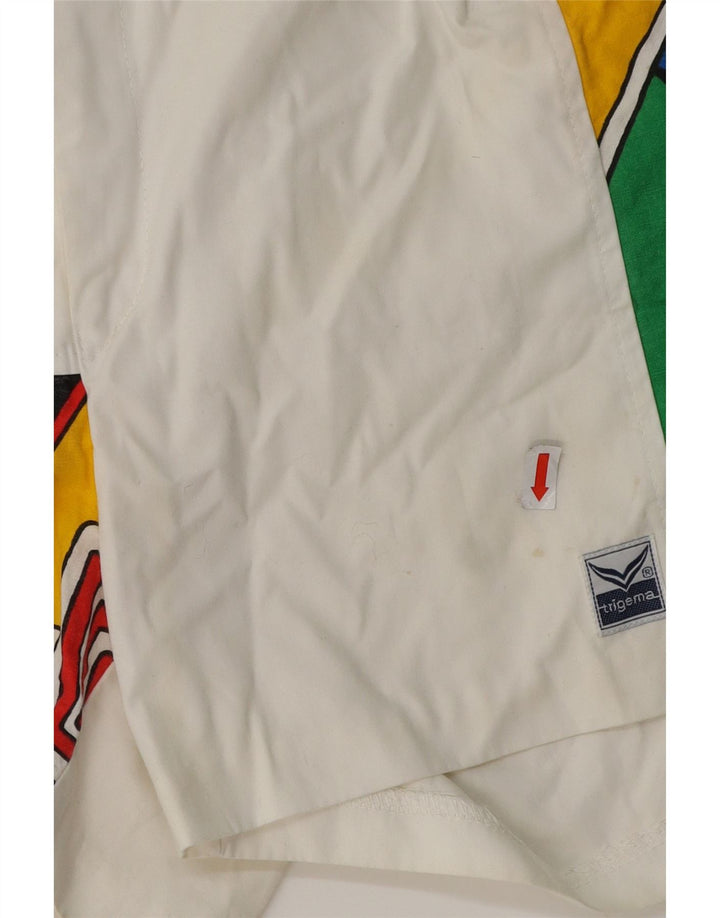 TRIGEMA Muške Chino kratke hlače IT 52 XL W36 Bijeli geometrijski pamuk