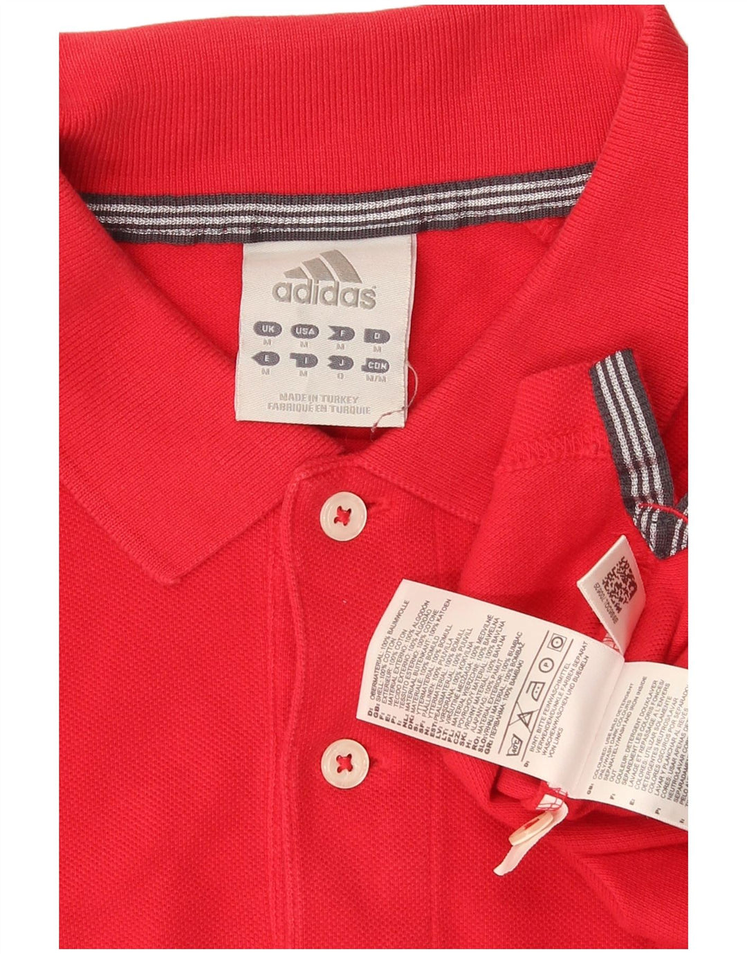 Adidas muška polo majica srednje crvene pamučne boje