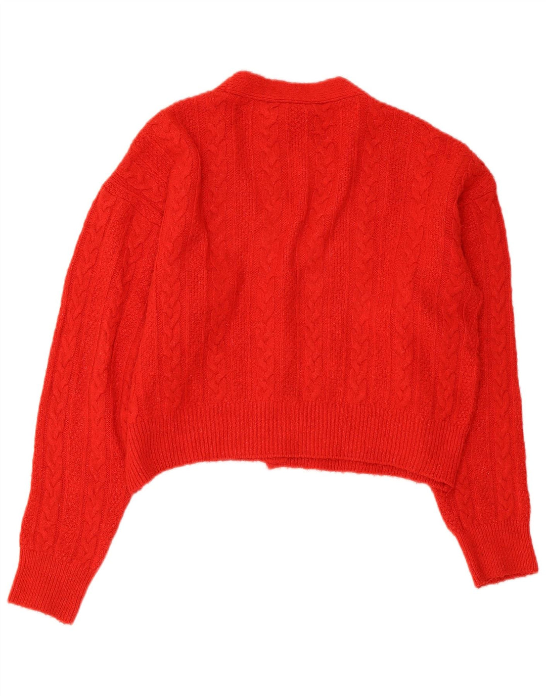 Zara ženski kratki kardigan pulover UK 10 Small Red