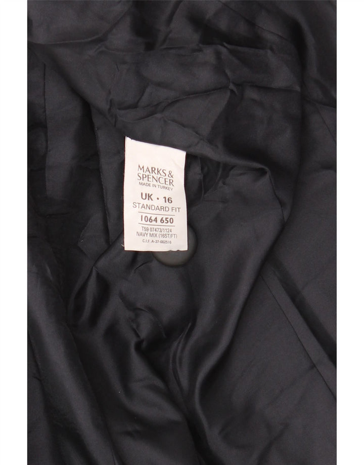 Marks & Spencer ženska standardna sako jakna UK 16 Large tamnoplava