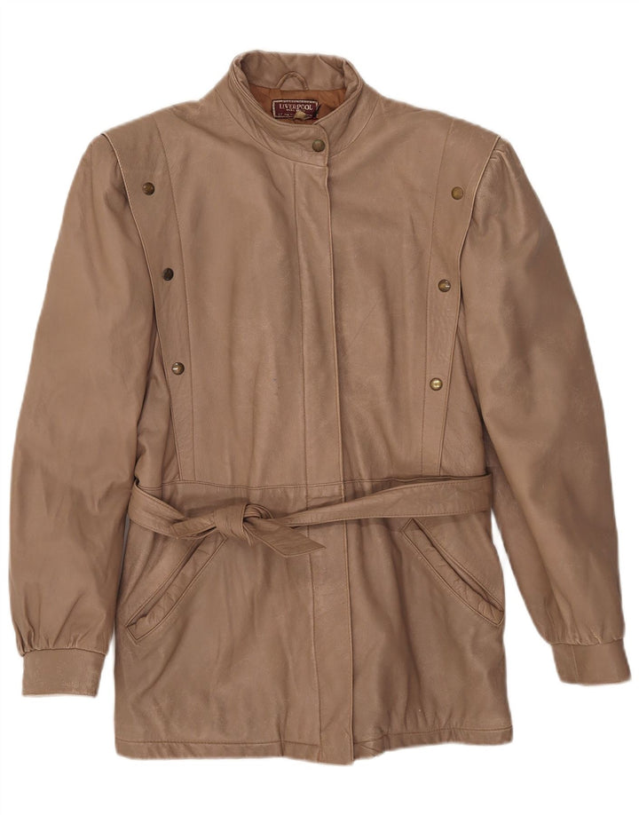 Liverpool ženska kožna jakna IT 46 Large Beige Leather