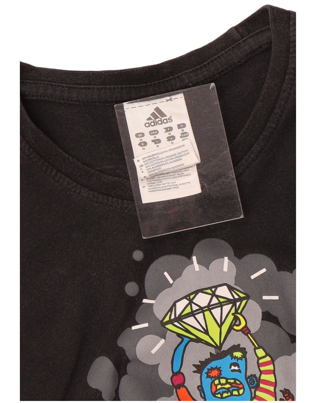 Adidas muška majica kratkih rukava srednje veličine, crni pamuk