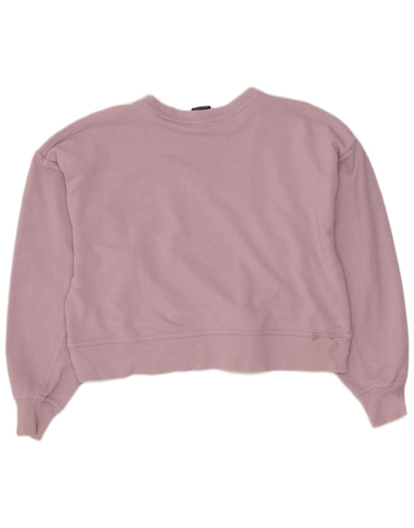 Nike Ženski Dri Fit Oversized Graphic Sweatshirt Džemper UK 6 XS Ljubičasta