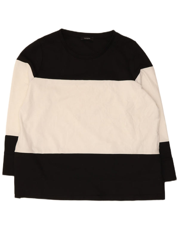 Marks & Spencer ženska majica s autogramom dugih rukava UK 22 3XL crna